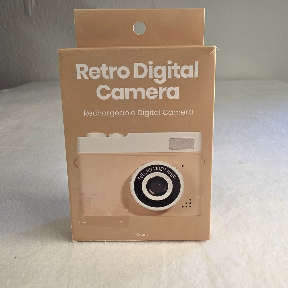 Retro Digital Camera Full HD 1080p Video Rechargeable Selfie Camera  080-17-1702